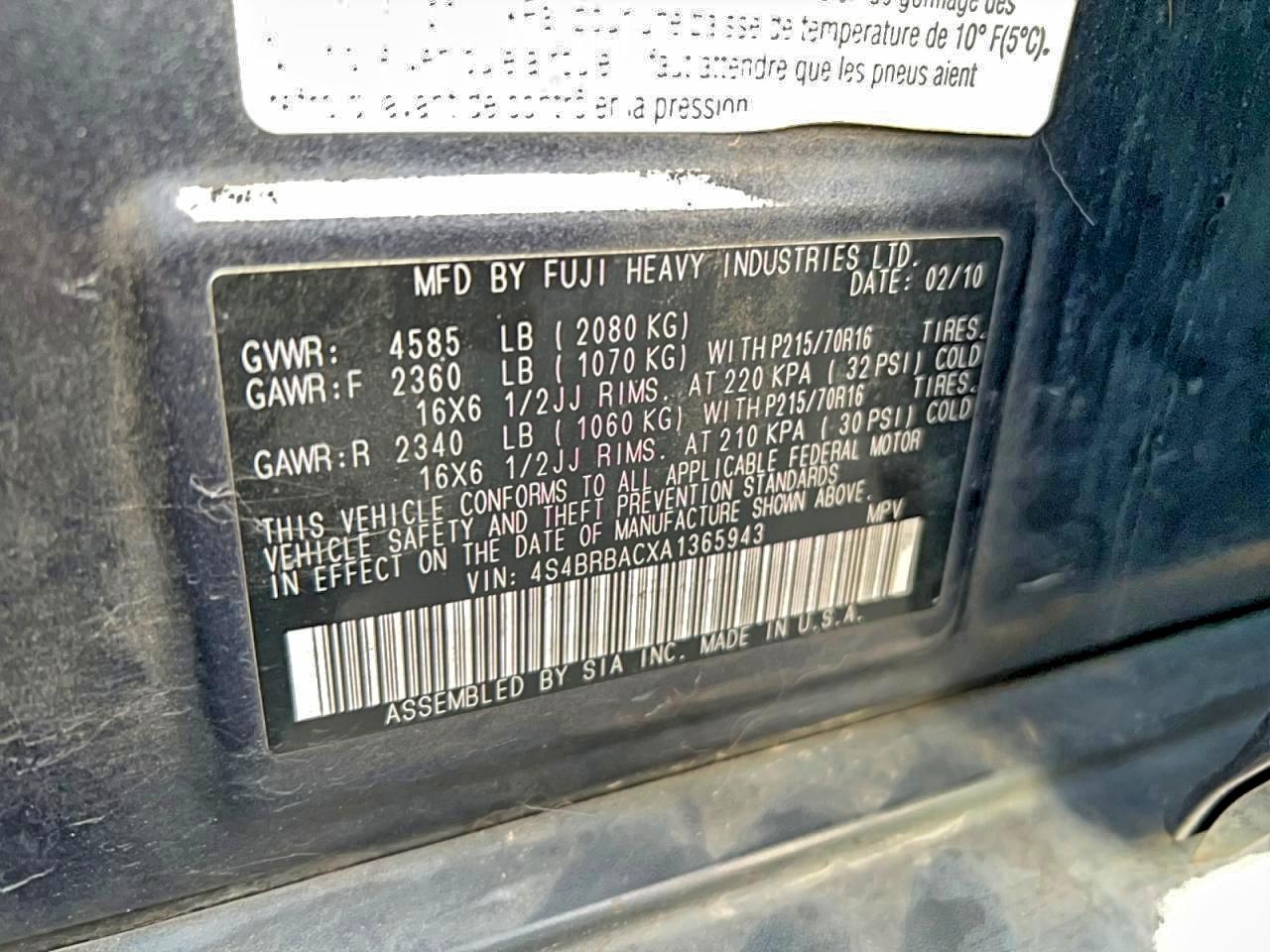 Subaru Outback 2.5i Image 2