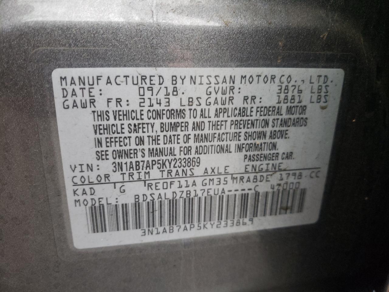 Nissan Sentra S Image 6