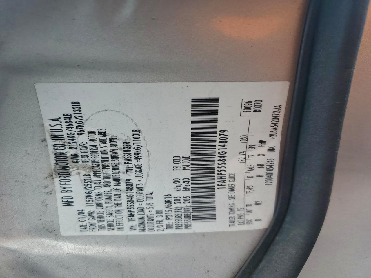 Ford Taurus Ses Image 9