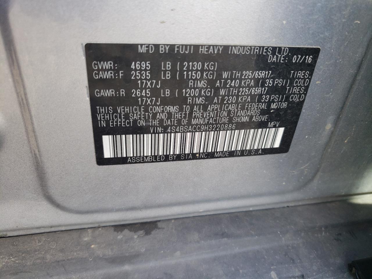 Subaru Outback 2.5i Premium Image 11