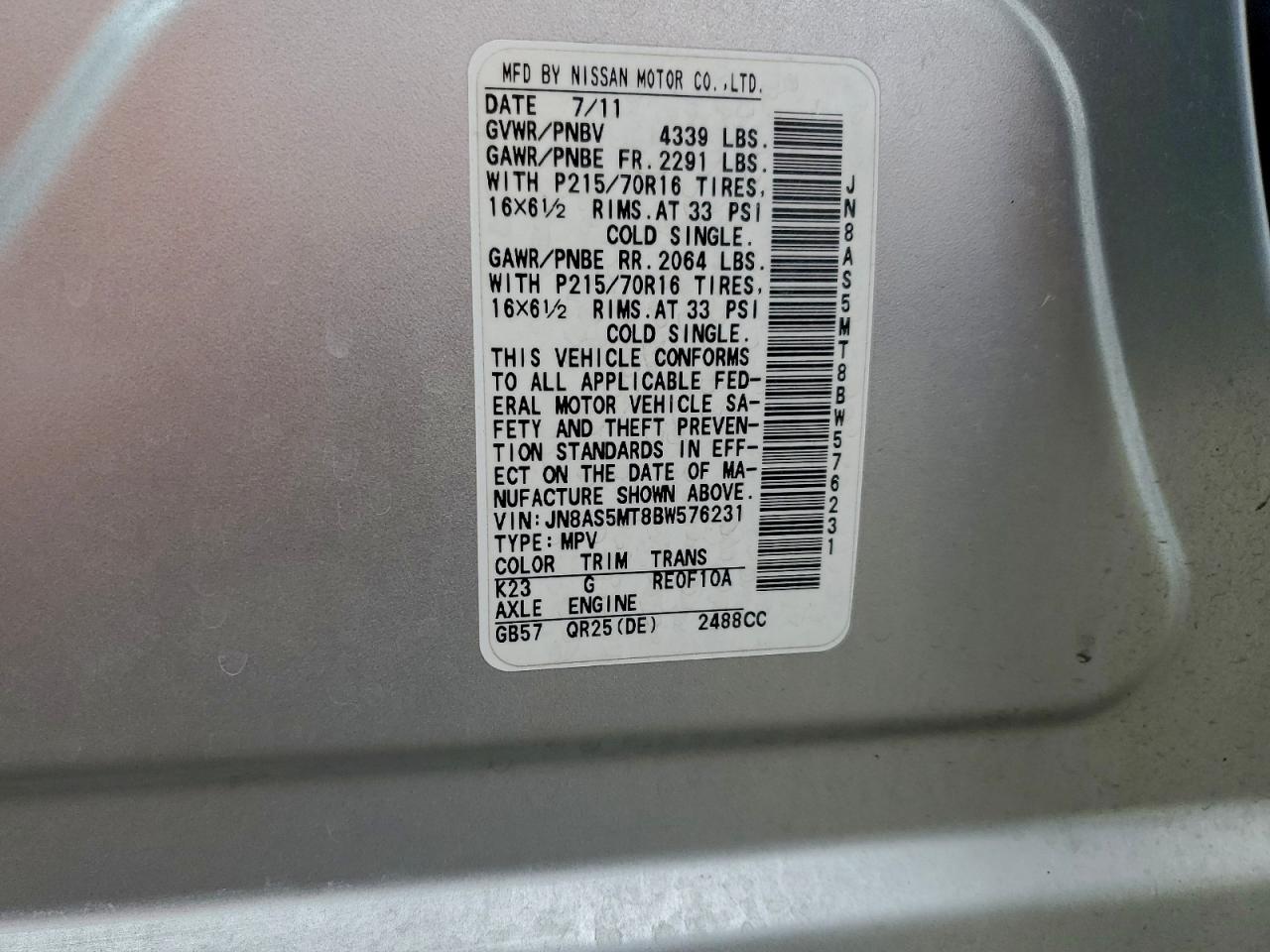 Nissan Rogue S Image 10